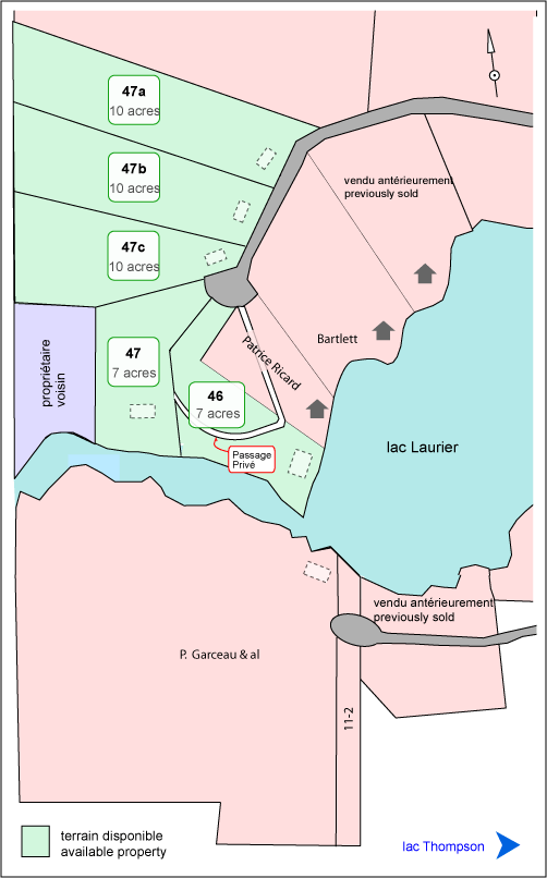 Survey Map for Lac Thompson