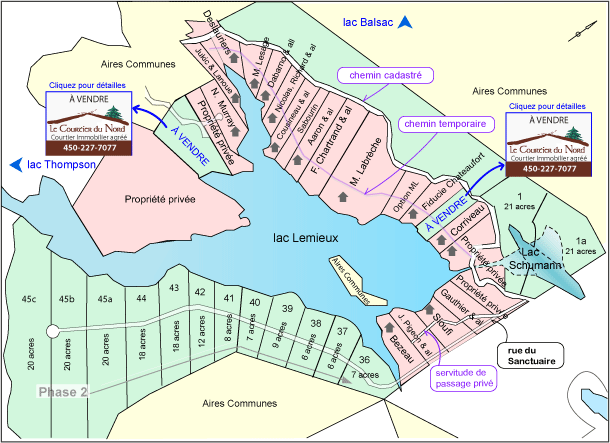 Survey Map for Lac Lemieux