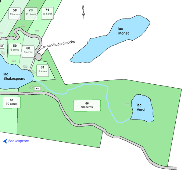 Survey Map for Lac Lemieux
